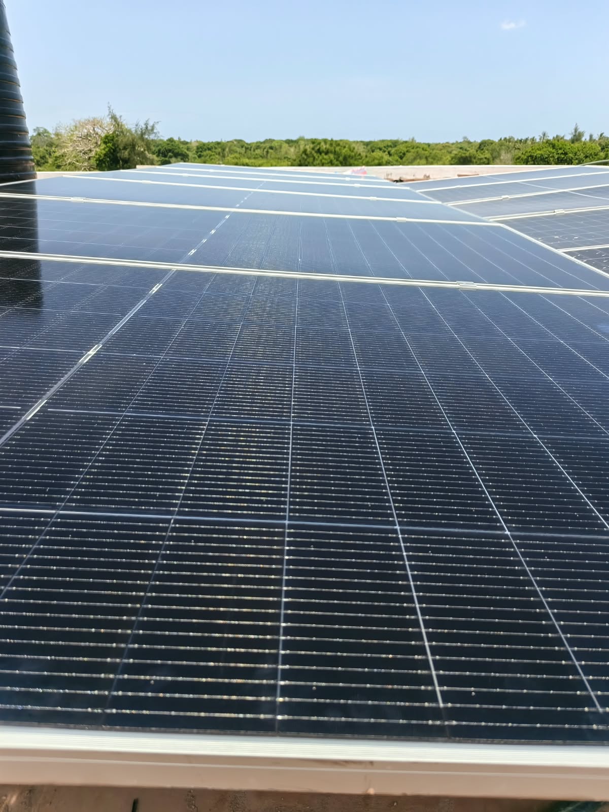 Solar panels installed on a rooftop by Flikar